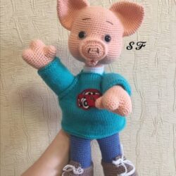 Хрюша игрушка на руку (Светлана Федулеева)