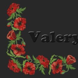 Дизайн машинной вышивки "Маковый бордюр" [embgallery]