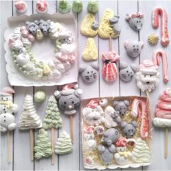 Новогодние фигурки из безе (Ольга Вакуленко)