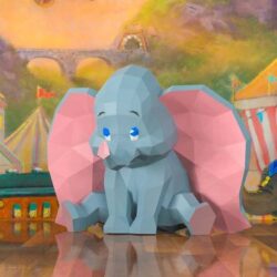 [WonderMingStudio] Слон Dumbo. Papercraft