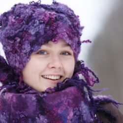 [Валяние] Видео-курс 3 в 1. Красим кудри. Валяем ШАПКУ И ШАРФ (Снежана Костина)
