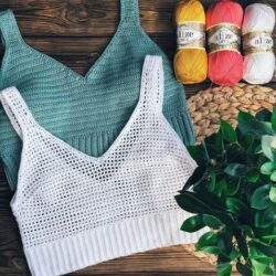 Кроп-топ с вытачками (katusha_knitting)