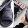 [liucita_love]  Мужские тапочки из трикотажной пряжи с подошвой (Людмила Зайцева)