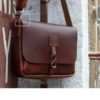 Кожаная сумка-мессенджер, модель  «Crossbody 42» [LeatherDIYStudio]