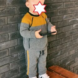 Детский костюм - штаны и джемпер «Little sport» pants + jumper (Ксения Маликова)