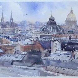 [lectoroom] Панорама города в акварели (Юлия Барминова)