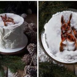 Новогодний торт Белочка (Елена Гнут)